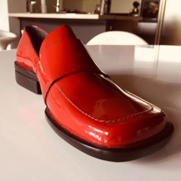 NEW Enzo Angiolini Red Patent Loafers - Picture 7 of 16
